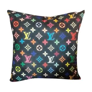 Designer Inspired Multicolored Pillow Cover